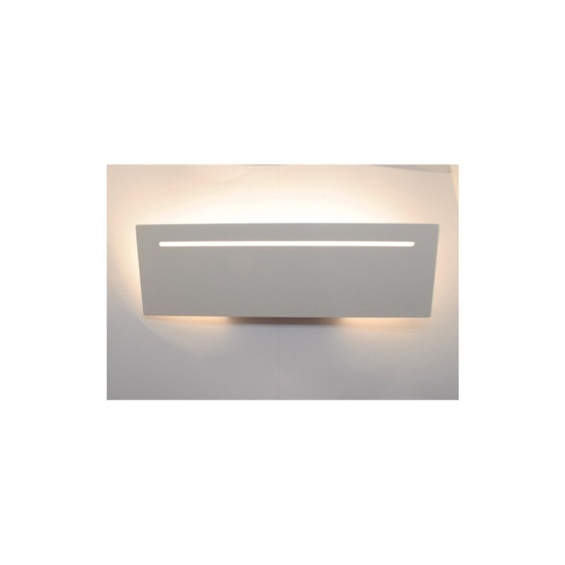 Aplique de pared LED rectangular con franja 12W