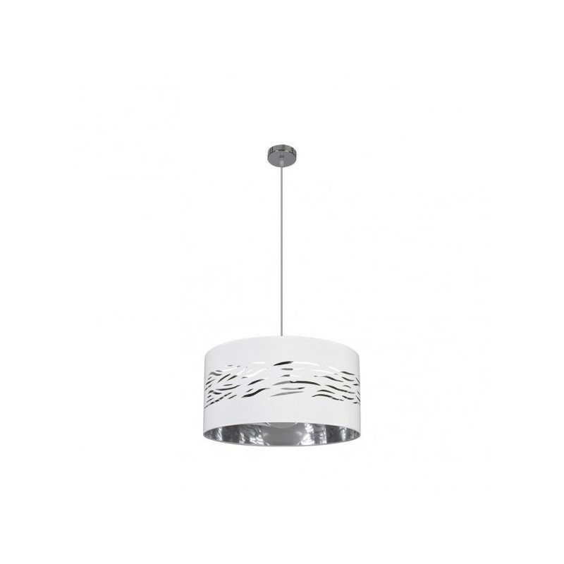 Colgante Niebla 1xe27 Cromo/blanco-plata Regx40x40 Cm