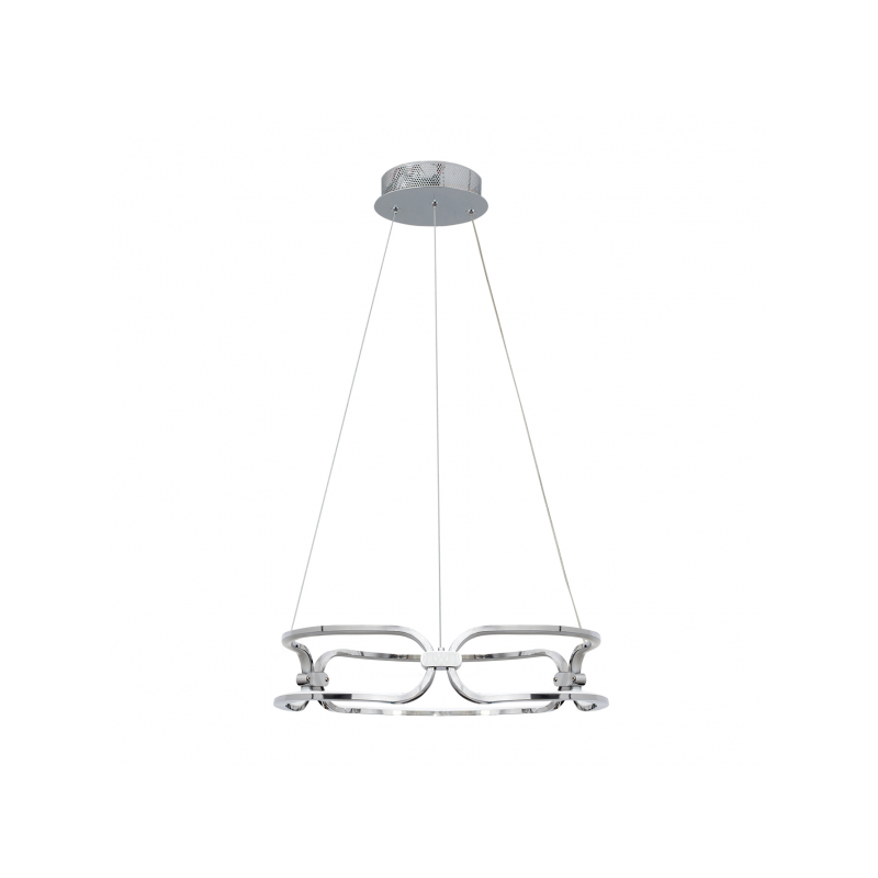 Colgante 45w 4000k Driza Cromo 4500lm Regx46x46 Cm