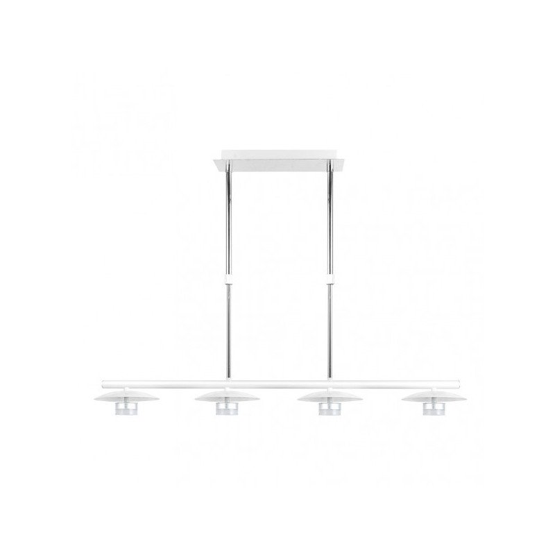 Lampara Ciudad Del Cabo 4l 24w 4000k  Blanco/plata Regx85x15 Cm 1920 Lm