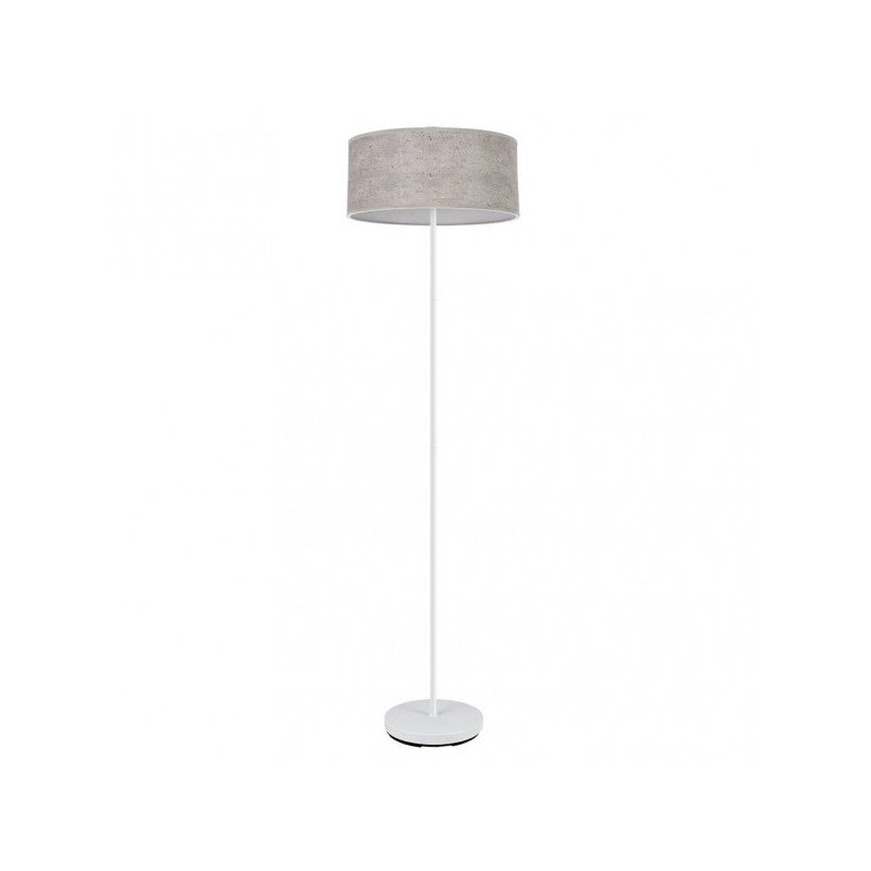 Pie Salon Jerte 1xe27  Blanco/cemento Gris 165x40x40 Cm