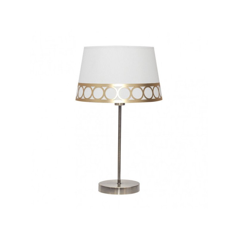 Sobremesa Dalia 1xe14 Blanco/oro 44x25x25 Cm