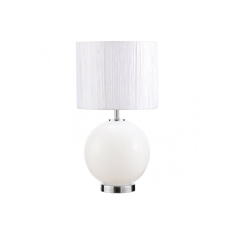 Sobremesa Cristal Teka 1xe27+LED 5w 4000k Blanca C/pant Blanca 2 Encend.indep. 55x30x30 Cm