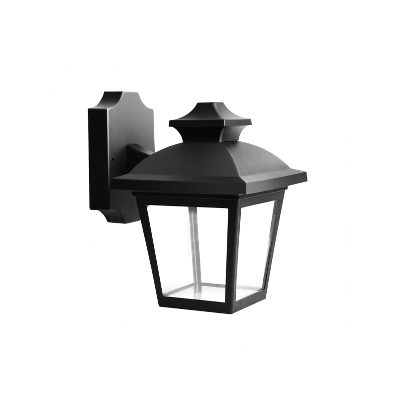 Aplique Exterior Maca 1xe27 Negro Ip44 Policarbonato 24,5x17x22,3 Cm