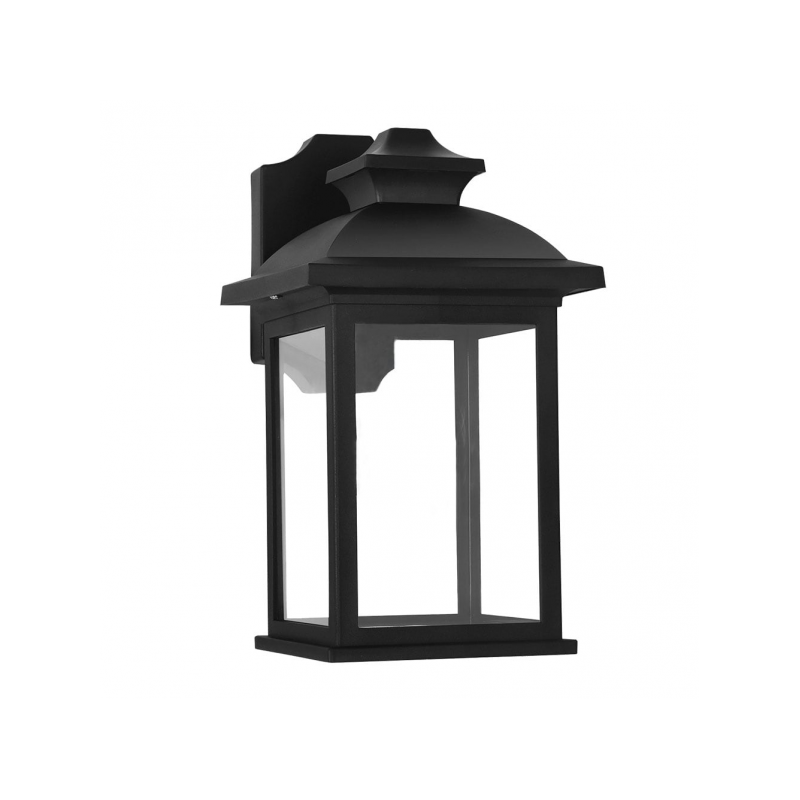 Aplique Exterior Alcandia 1xe27 Negro Ip44policarbonato 31x17x22,3 Cm