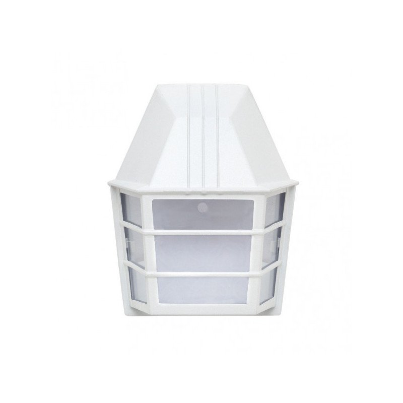 Aplique Exterior Aluminio Acrux 1xe27 Blanco Ip23  24x20x11,5 Cm