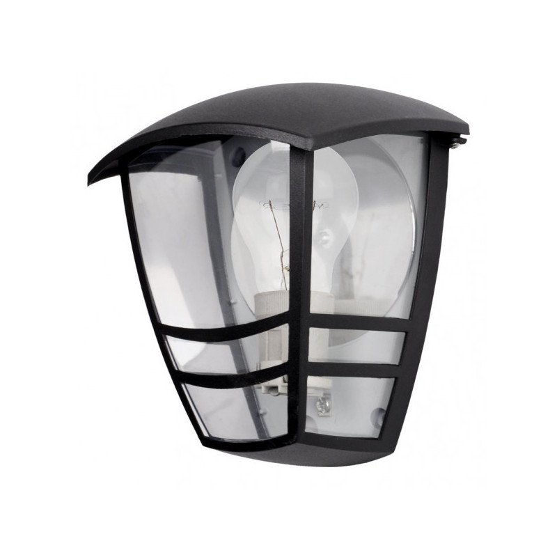 Aplique Exterior Aluminio Alnilan 1xe27 Negro Ip44 20x17,5x13 Cm