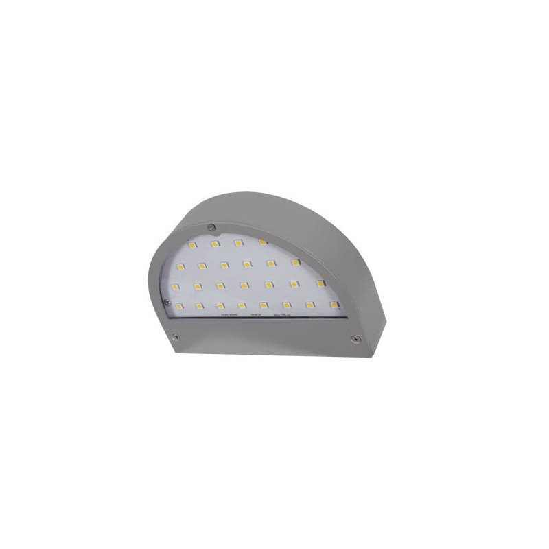 Aplique Exterior Juba Gris Led 5w 450lm Ip54 (18x13x4,5)4000k