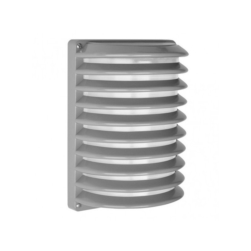 Aplique Exterior Aluminio Achernar 1xe27 Gris Ip44 25,5x18x13 Cm