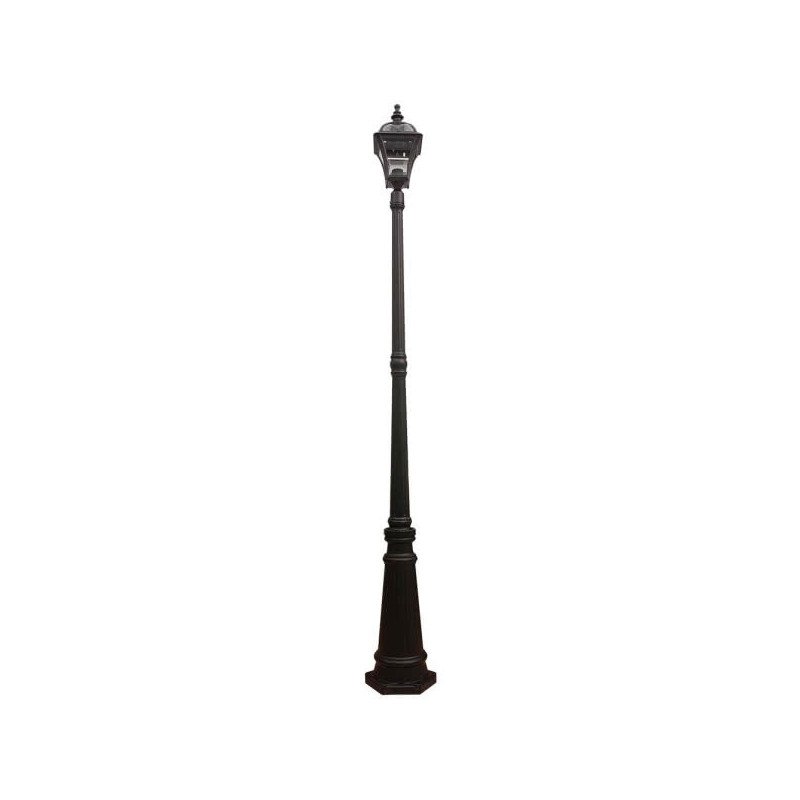 Farola Exterior Noeli 1xe27 Negra 222x28x28 Cm