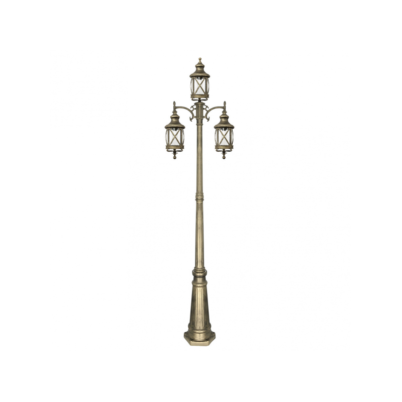 Farola Exterior Orquidea Oro 3xe27 81x235