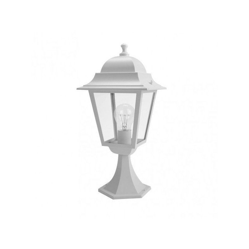 Sobremuro Exterior Aluminio Spica1xe27 Blanco Ip44  46x21,5x21,5 Cm