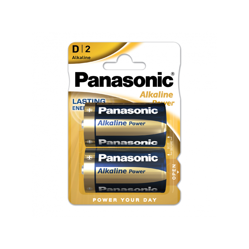 Blister 2 Pilas D/lr20  1,5 V  Panasonic Alkaline  Power