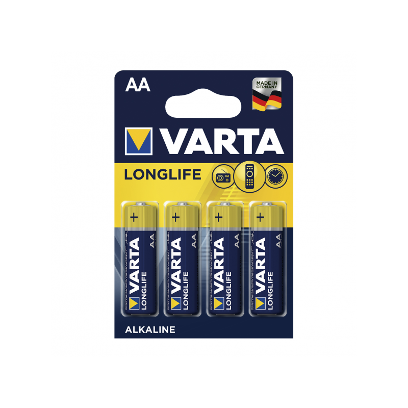 Blister 4 Pilas Aa/lr06 1,5 V Varta Alcalina Longlife