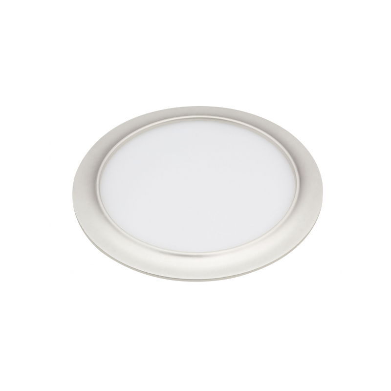 Downlight 15w 3000k Trevor Perla Plata 1200lm 1,5x19x19cm Corte 17d