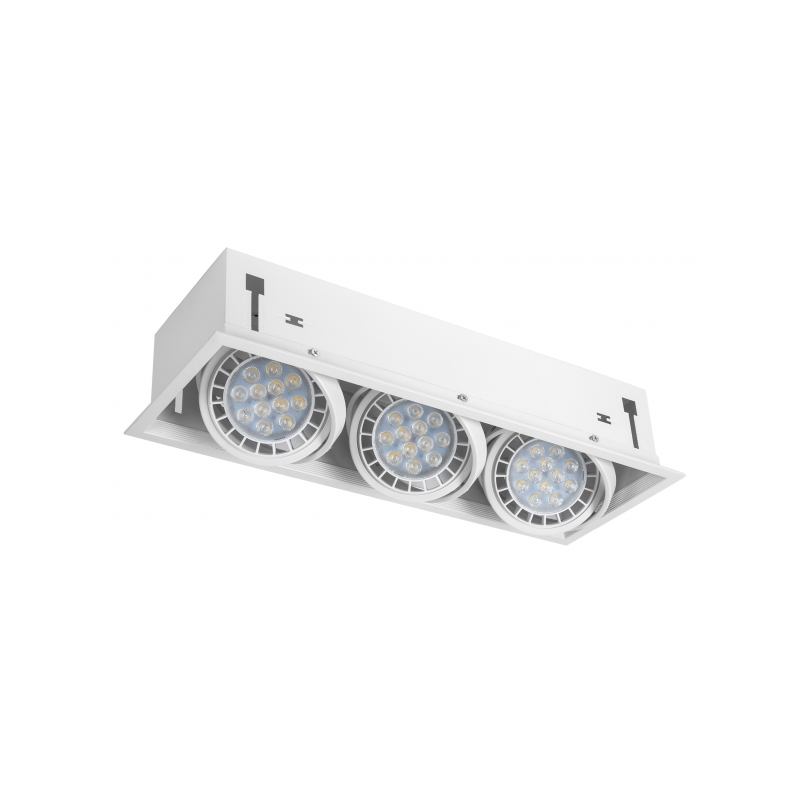 Foco Kardan Cesar Empotrar 3xr111 Blanco 17,2x48 Bombillas No Incluidas