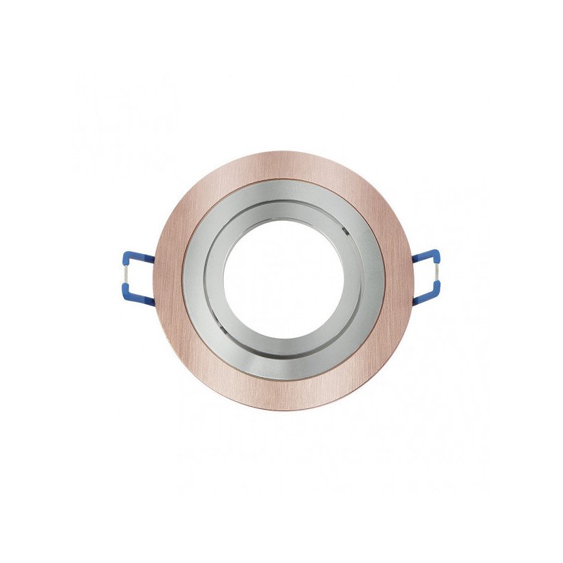 Empotrable Orient.cenote 1xgu10 Redondo Champ/crom 2x9,2x9,2 Cm 8 De Corte.c/portalampara