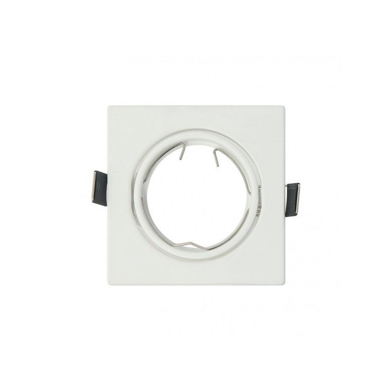 Empotrable  Orient. Magura 1xgu10  Cuad. Blanco  2,5x8,2x8,2  Cm Corte 7 Portalamparas Incluido