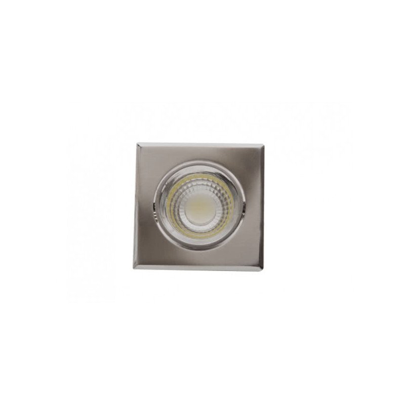 Downlight Cuadrado Led Urano 5w 450lm 4000k Niquel 9.5x9.5