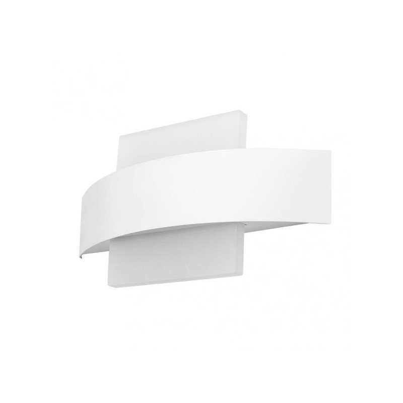 Aplique Barredor De Pared Cuad.8w 4000k Arco Blanco 630 Lm Ip20 13x24x5 Cm