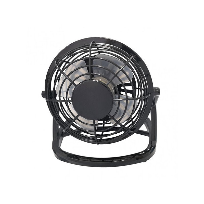 Miniventilador Sobremesa Tango 2,5w 5v Negro 14,5x14,5x10 Cm Orientable Alimentacion Mediante Puerto Usb